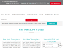 Tablet Screenshot of hairtransplantdubai.com
